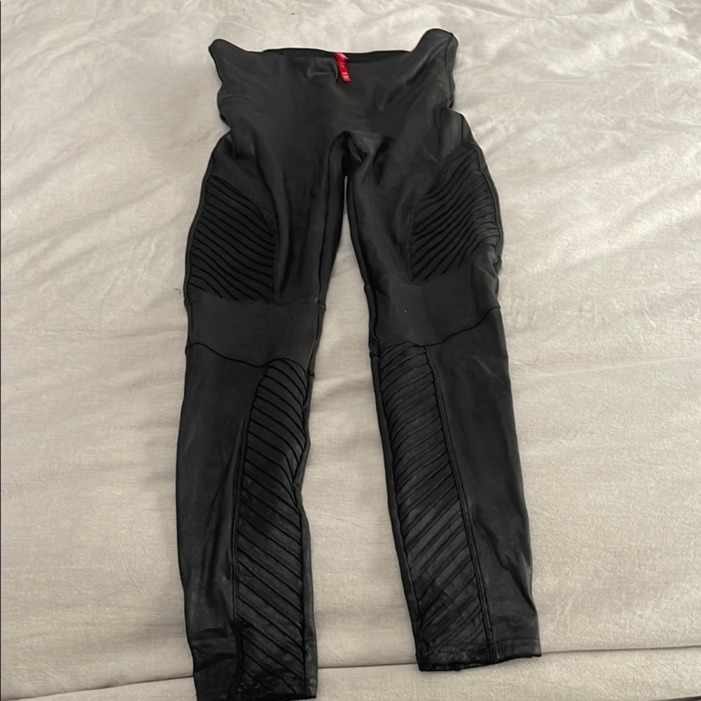 Black Faux Leather Leggings